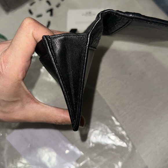 Coach black smooth leather long bifold wallet with mini signature detail - Picture 12 of 16